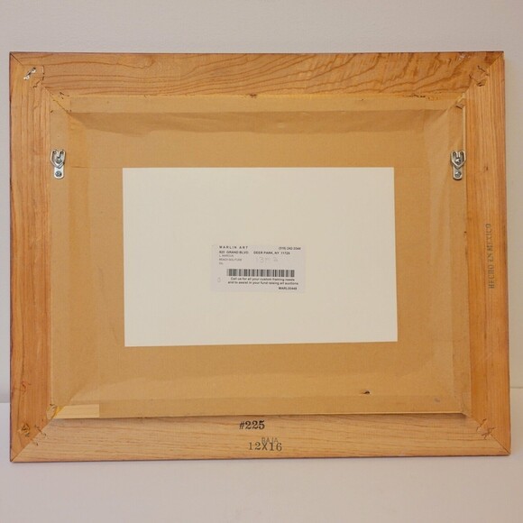 Vintage Hand Oil Painted Signed Pastel Beach Scene Framed Picture - Picture 3 of 10